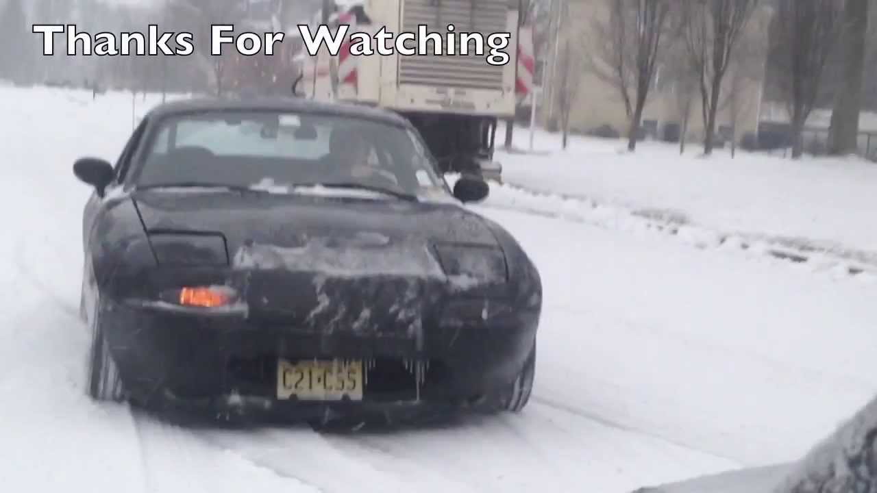 Miata Snow Drifting YouTube