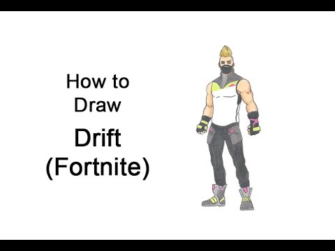 how to draw drift from fortnite - how to draw drift fortnite step by step