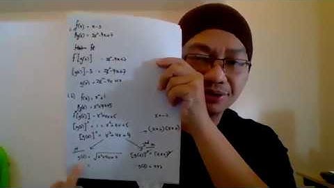 SPM Matematik Tambahan : Form 4 Composite Function (Fungsi Gubahan) SMK CBN 2020 by Sir Izzat