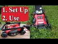 How to use the craftsman v20 electric mower
