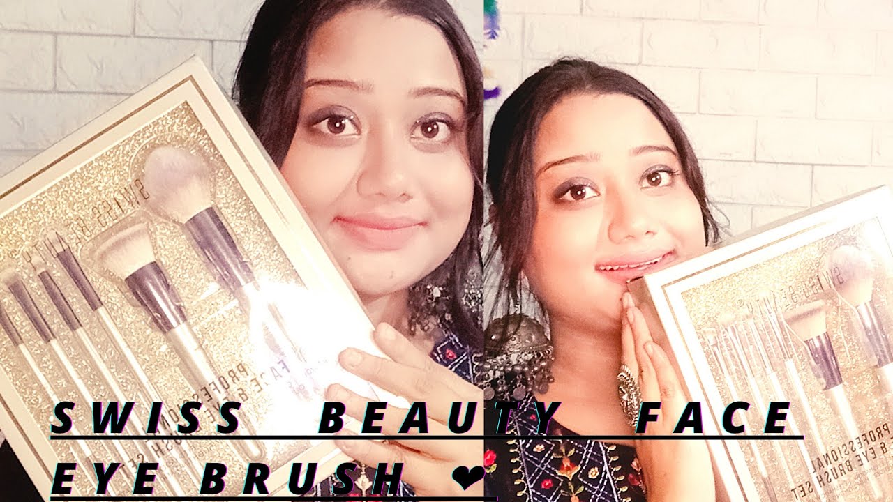 Swiss beauty makeup brushes review! Diwali pe shopping karlo 👍👍 to good