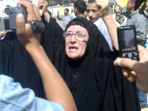امراة مسنة عراقية تريد ابنها من المالكي 4
