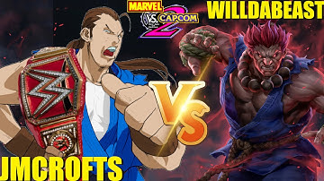 MvC2 Mvci Umvc3 JMCROFTS vs WILLDABEAST (Low Mid Tiers) pt 1
