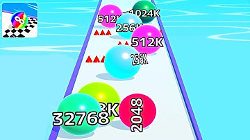 Ball Run Infinity Number Up To (128M, 256M, 512M, 1024M) ! All Levels Gameplay Part 51 android, ios