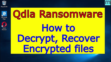 Qdla virus (ransomware). How to decrypt .Qdla files. Qdla File Recovery Guide.