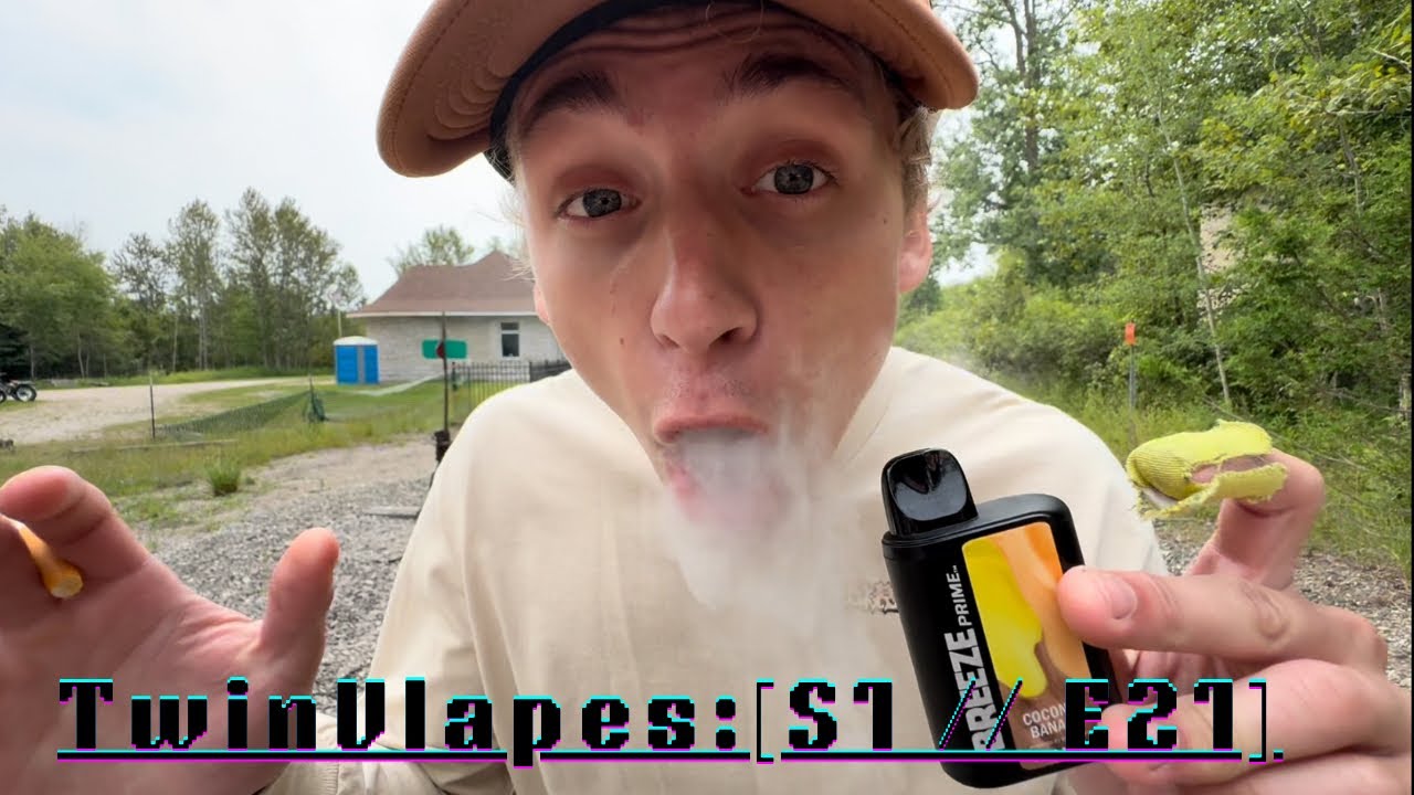 Breeze Prime Coconut Banana Vape Review at Abandoned Train Station [TwinVlapes: S1 // E21]