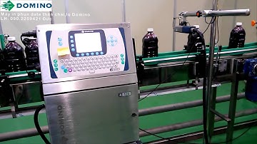 Máy in phun date chai, lọ nước giải khát (hiệu Domino) - Lh: 0902259421 Đức