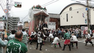 2023年 半田市 成岩神社例大祭宵宮 成岩第三区 東組旭車（善六角）
