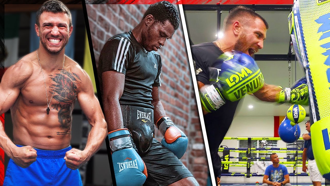 Vasyl Lomachenko Training For Richard Commey (Heavy Bag, Footwork, Pad