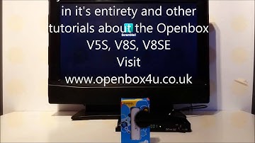 How to enable mobile broadband on the Openbox V8S