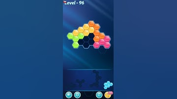 BLOCK! Hexa Puzzle! 5 Holic Level 96 (Rotate) - Lösung Solution Walkthrough