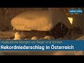 Schnee und Regen - Rekordniederschlag in Österreich (07.12.2020)