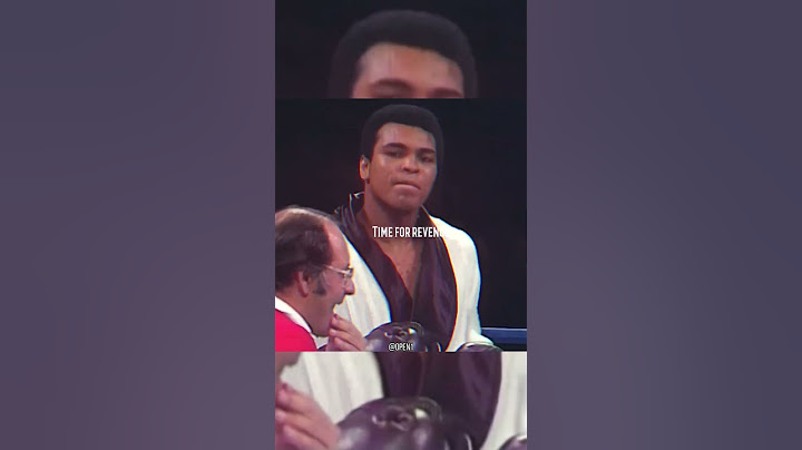 Muhammad Ali’s revenge