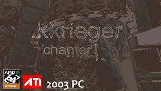.kkrieger — Frame-rate on 2003 PC (Athlon64 3200+ / ATi Radeon 9800XT / Audigy 2 / Windows XP)