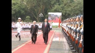 Vietnamese Party Chief Holds Welcome Ceremony for President Xi