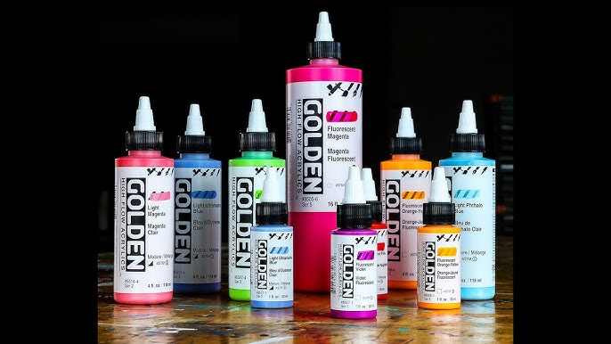 High Flow Acrylics for Airbrush, Striping, Textiles, Marbleizing