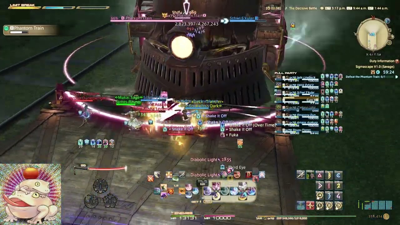 FFXIV Sigmascape V1.0 (Savage) O5S Synced MINE Clear: Samurai (SAM) PoV (Game Audio Only)
