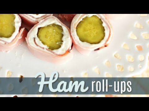 Ham and Pickle Rolls Ups