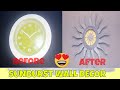 SUNBURST WALL CLOCK | DIY HOME DECOR | SPARKLING DESIGN