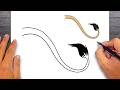 How to draw Lion Tail - Easy Drawing for Kids & Beginners