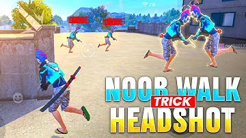 Noob Walk Enemy Headshot Trick 🔥Free Fire Max