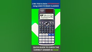 How to Find Determinant Using FX-991EX CLASSWIZ #shorts #viral #scientificcalculator #maths #tricks