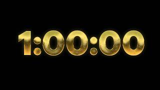 1 Hour Timer ⏱️ Luxury Gold Style (No Music, No Alarm) | Timecraft screenshot 2