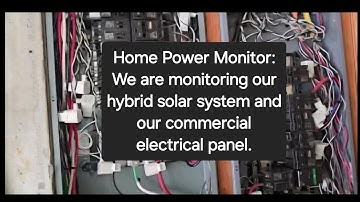 Emporia Home AC Power Monitoring System tied into Sungold Hybrid Solar System and the Grid Power