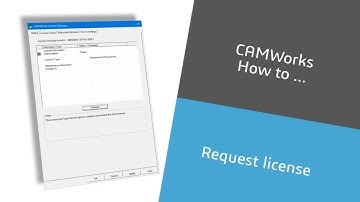 CAMWorks License Request