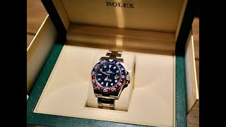 New Purchase!  Rolex GMT Master II Pepsi in White Gold with Blue Dial