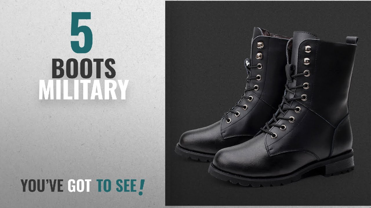 Punk Outfits Male : Top 5 Boots Military [2018]: Combat Boots Military Boots Woman's Punk Boots Martin Boots Lace Up