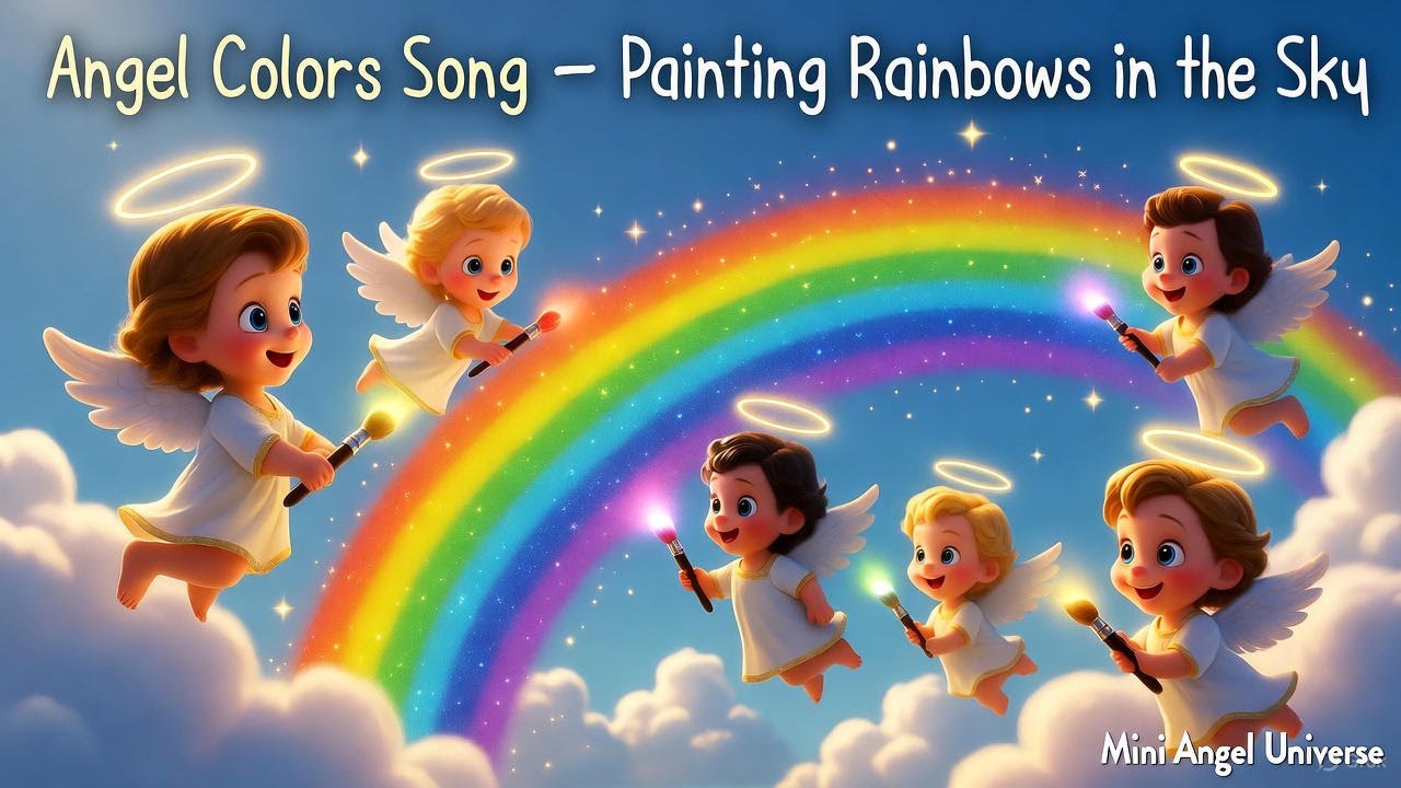 Angel Colors Song 🌈 | Fun Learning Song for Kids | Color Recognition Nursery Rhyme