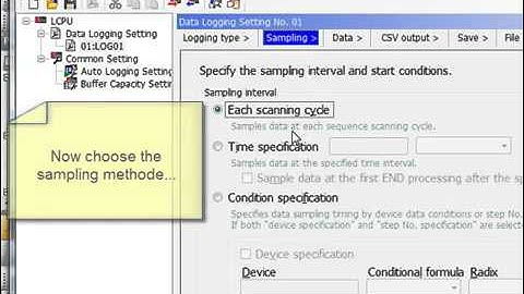 Mitsubishi L series -- Data Logging Function