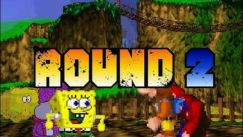 M.U.G.E.N Request #295 Spongebob & Chowder Vs Banjo Kazooie & Donkey Kong Rematch