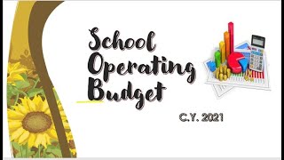 School Operating Budget Presentation 2021