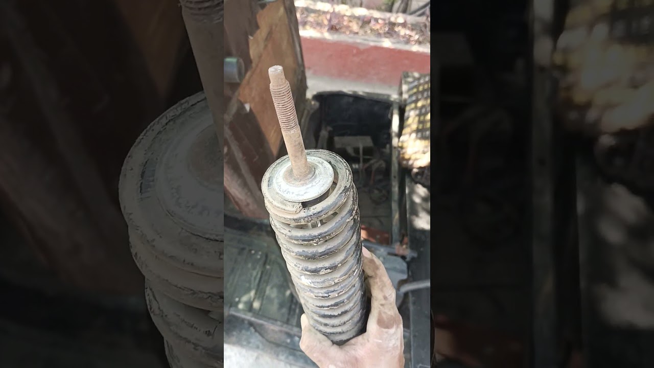 The bajaj auto rickshaw spring alteration...
