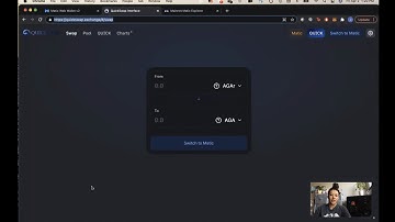Trading AGA and AGAr on QuickSwap (Polygon SideChain)