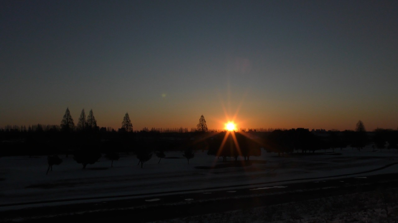 sunrise  the nature  sound of the wind