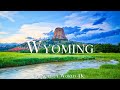 Wyoming 4k drone nature film  beautiful relaxing music  amazing nature