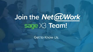Working At Net At Work The Sage X3 Team Experience