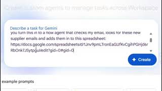 Google Workspace Flows AI Automation - Read your email, process data to a spreadsheet all automated.