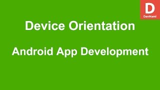 Android Get Device Orientation