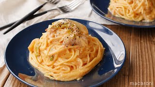 ワンパン濃厚！豚キムカルボナーラのレシピ　作り方