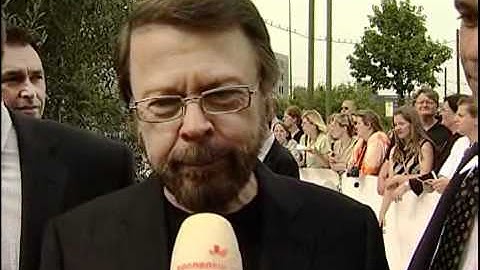 Moderator Ulf-Dieter Kunstmann im Interview mit Björn Ulvaeus, ABBA