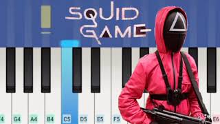 SQUID GAME -Theme song -Way Back Then- | Easy piano tutorial | (Synthesia) screenshot 4