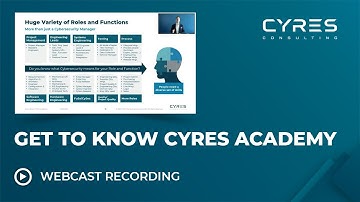 Get to know CYRES Academy [Full Recorded Webcast]
