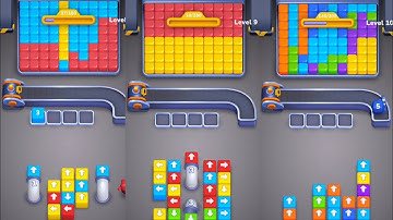 Angry Blocks Level 1 to 10 Gameplay Walkthrough Android IOS 