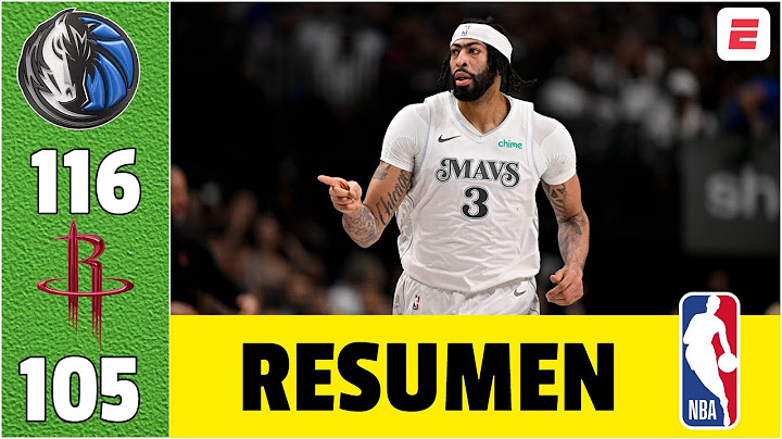 ANTHONY DAVIS DEBUTÓ con DOBLE DOBLE en la victoria de Dallas MAVERICKS vs Houston ROCKETS | NBA