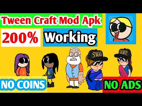 How to unlock tween Craft characters and background without no ads no coins  #Yug All Rounder - YouTube