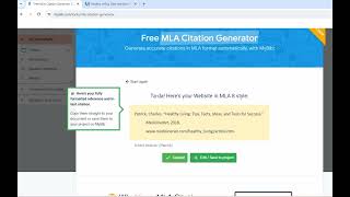 MLA CItation Generator Website Wealth